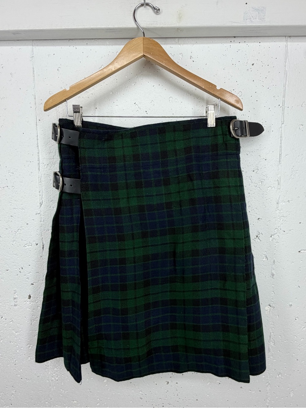 Kommando Kilts Men’s Size 32 Blackwatch Blue Green Plaid Kilt Scottish Cosplay